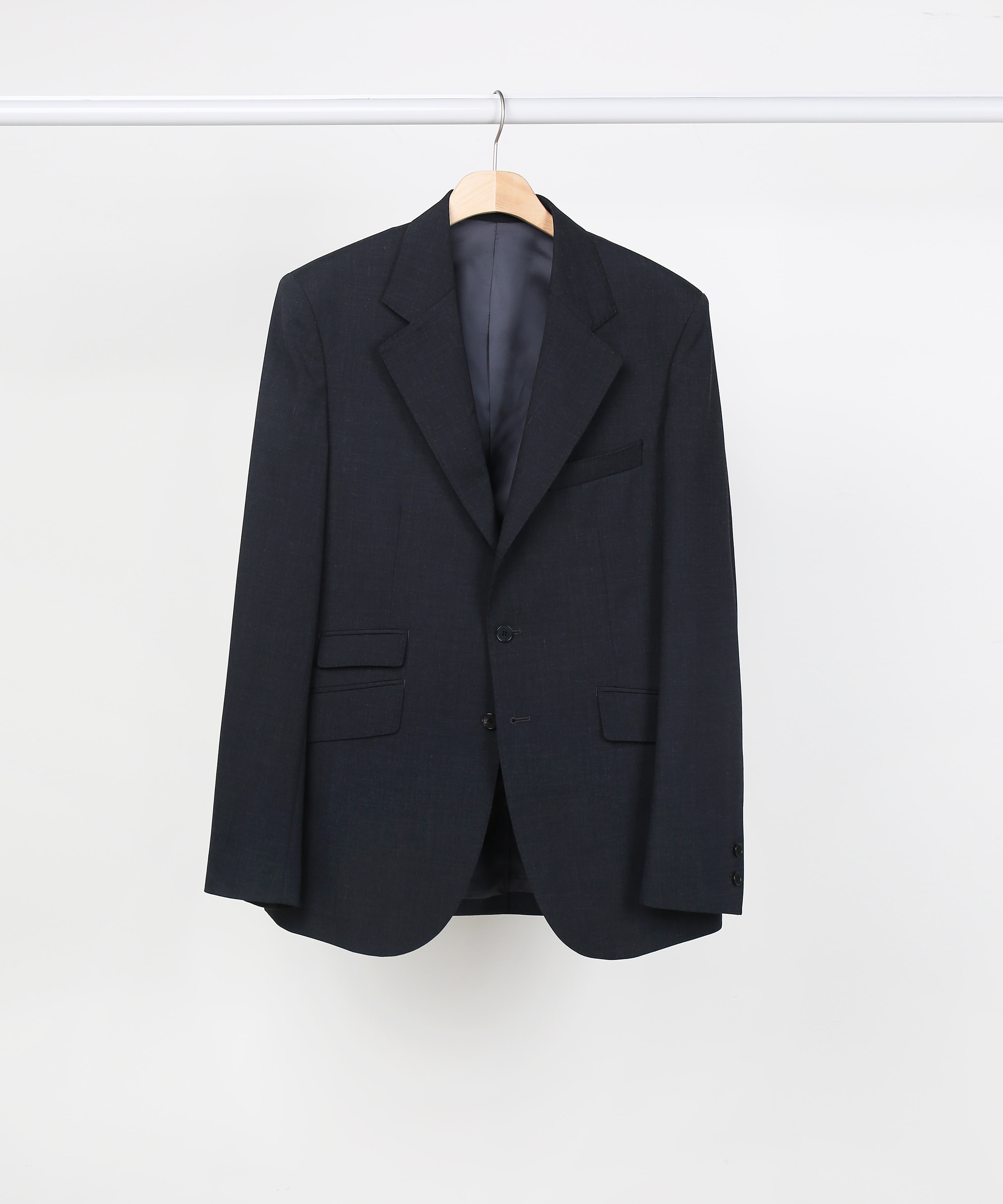 CHARCOAL 3ROLL 2BUTTON TAILORED BLAZER