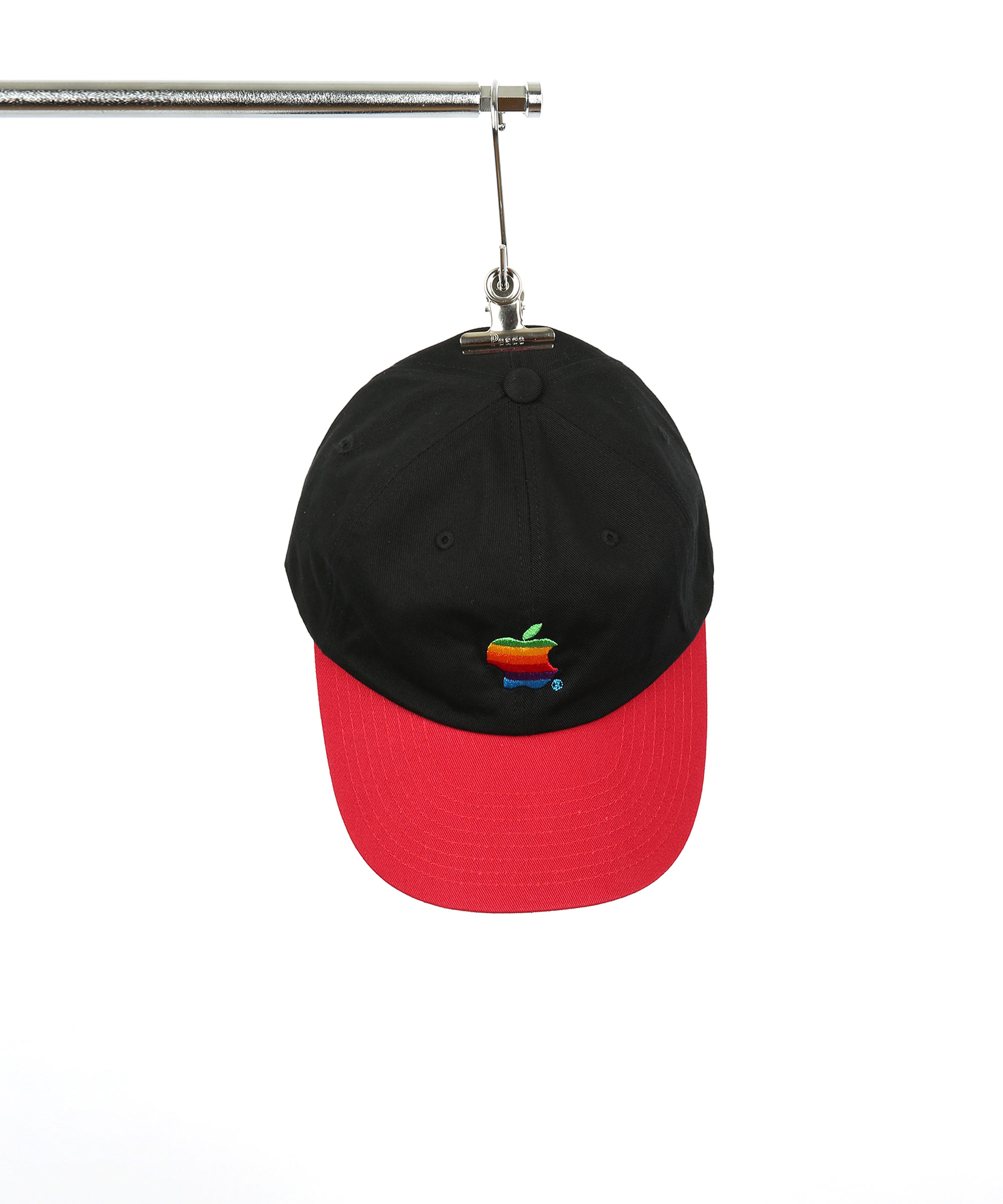 90’S MACKINTOSH PARODY LOGO BALL CAP RED&amp;BLACK