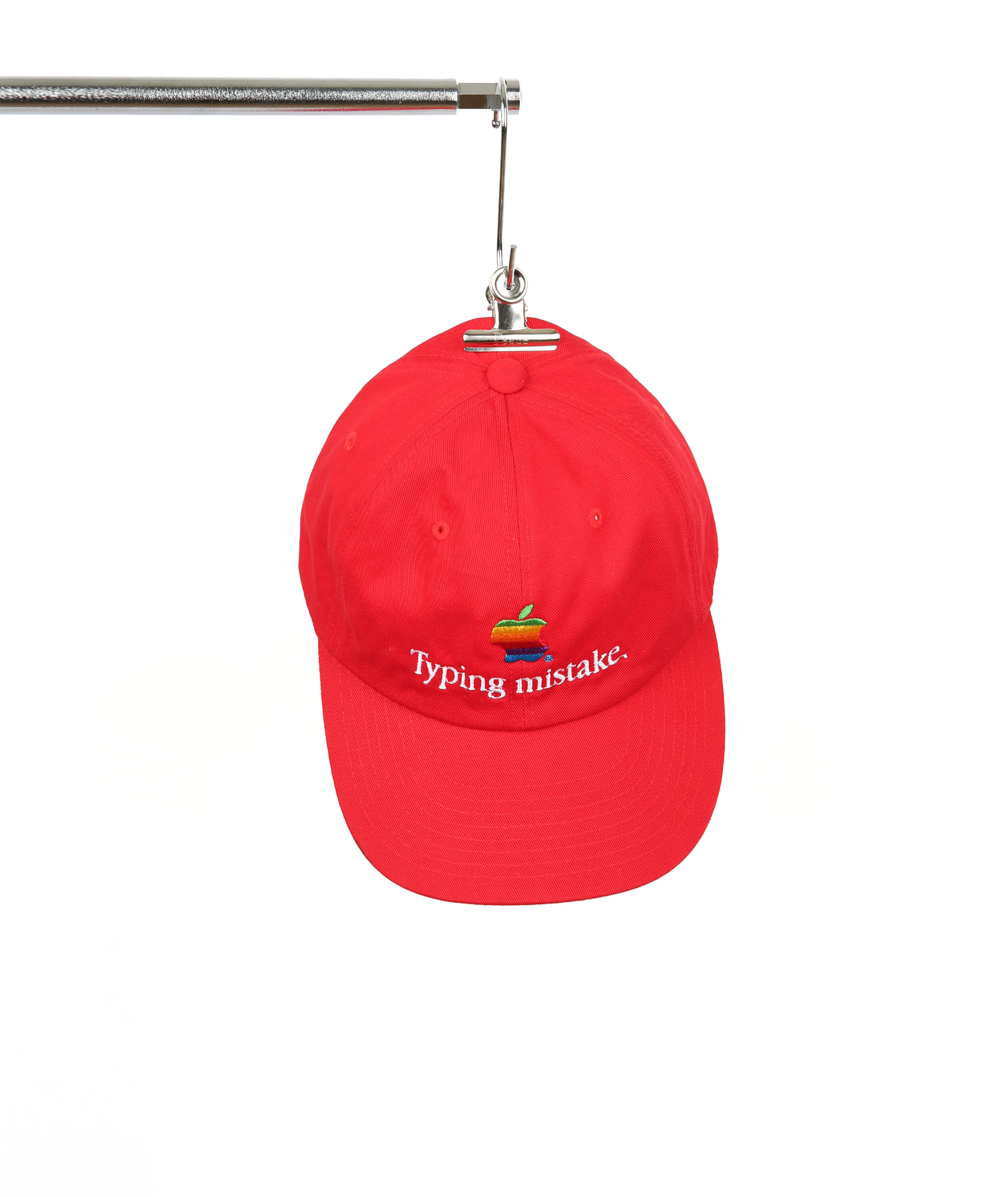 90’S MACKINTOSH PARODY LOGO BALL CAP RED