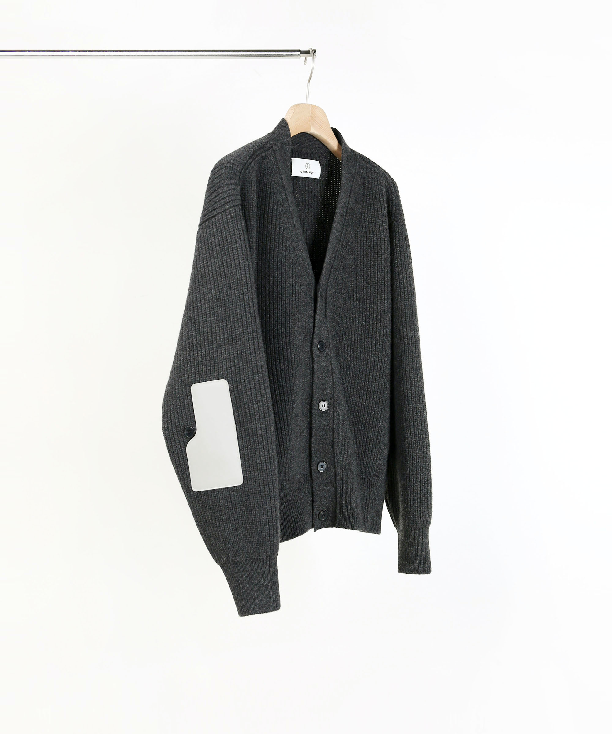[NEW COLOR] CHARCOAL ROVER WOOL CARDIGAN 01-2