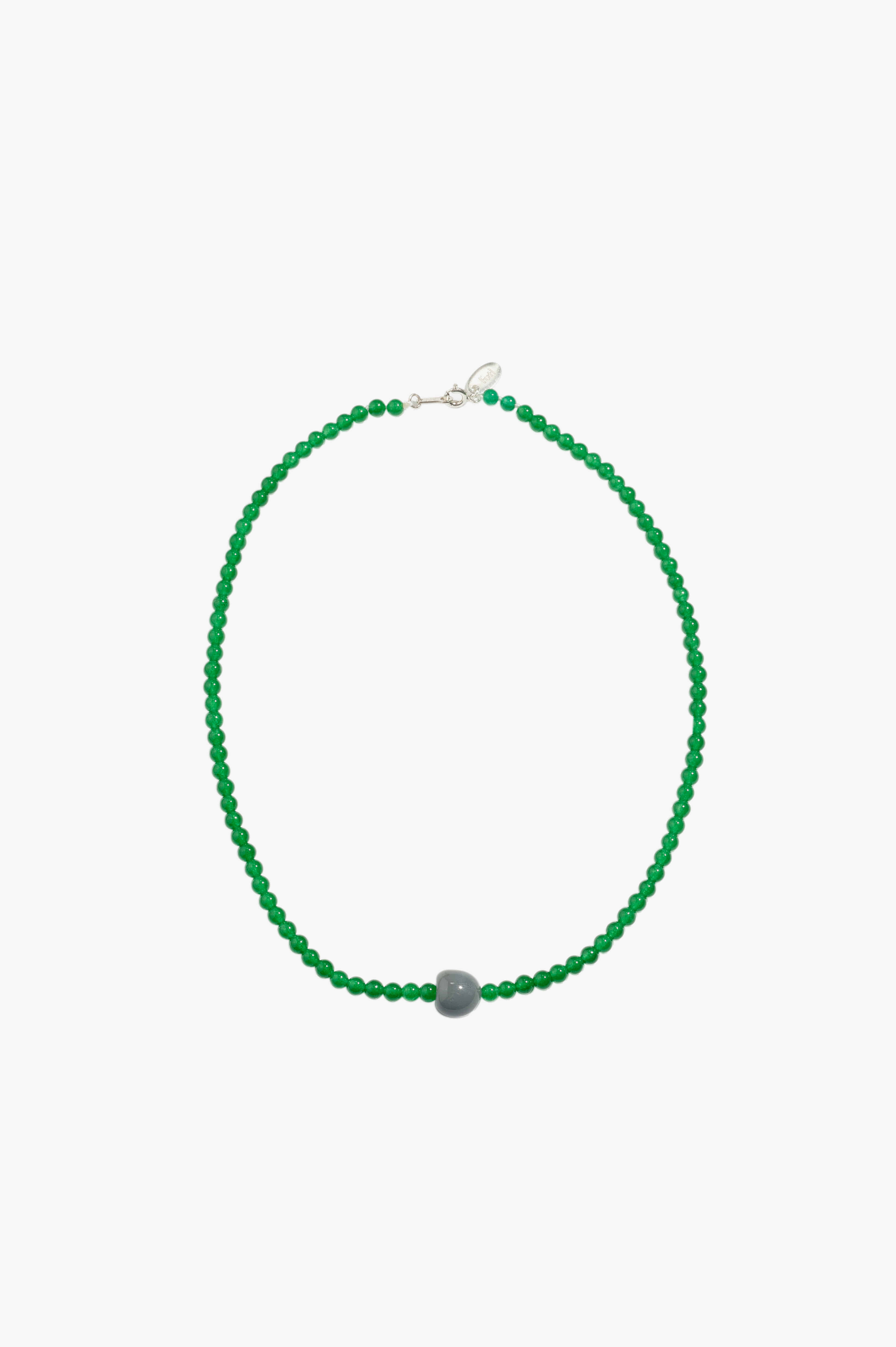 GREEN/CLEAR FARM NECKLACE