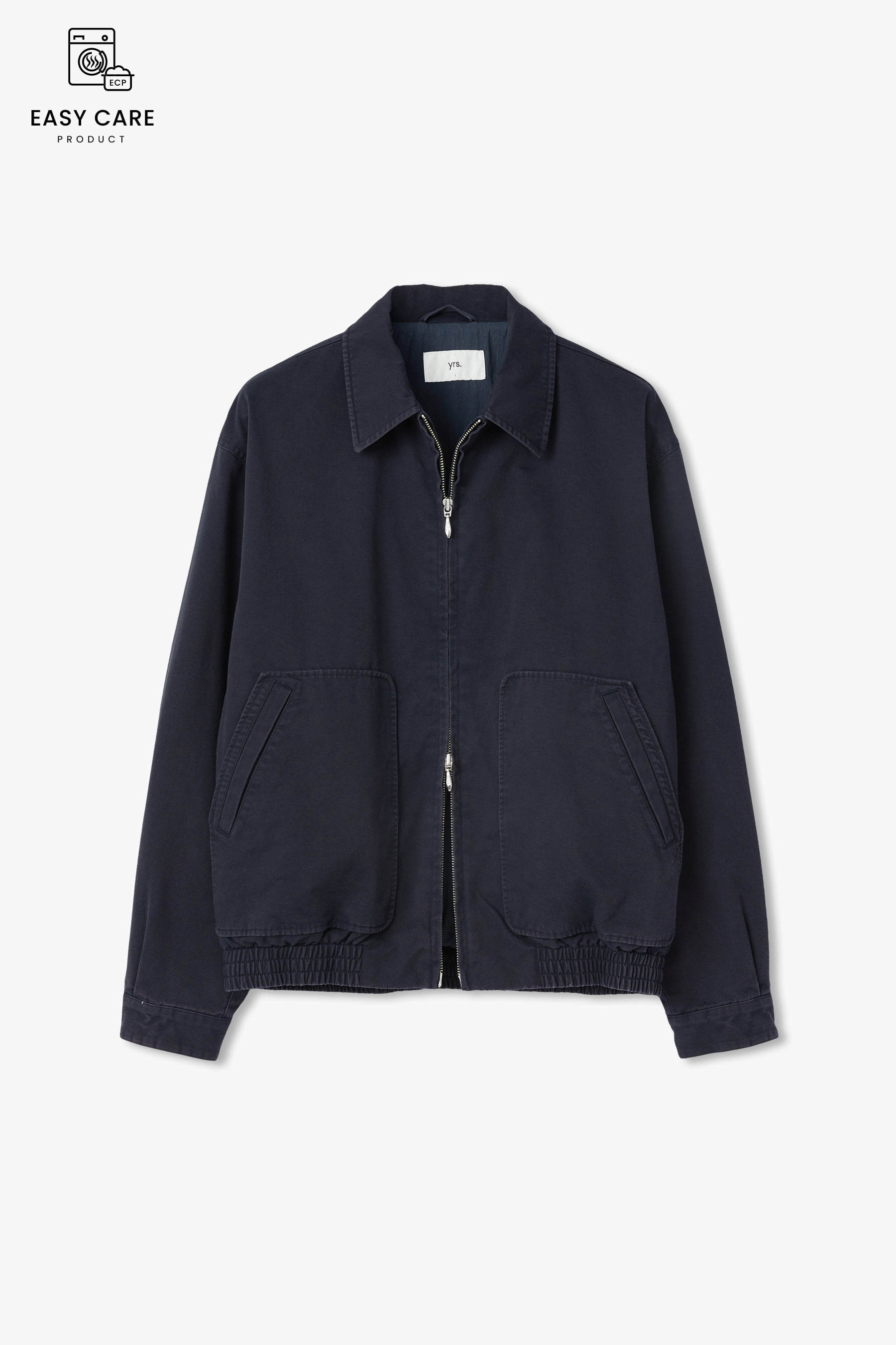 DUSTY NAVY WASHED DRIZZLER JACKET (ECP GARMENT PROCESS)