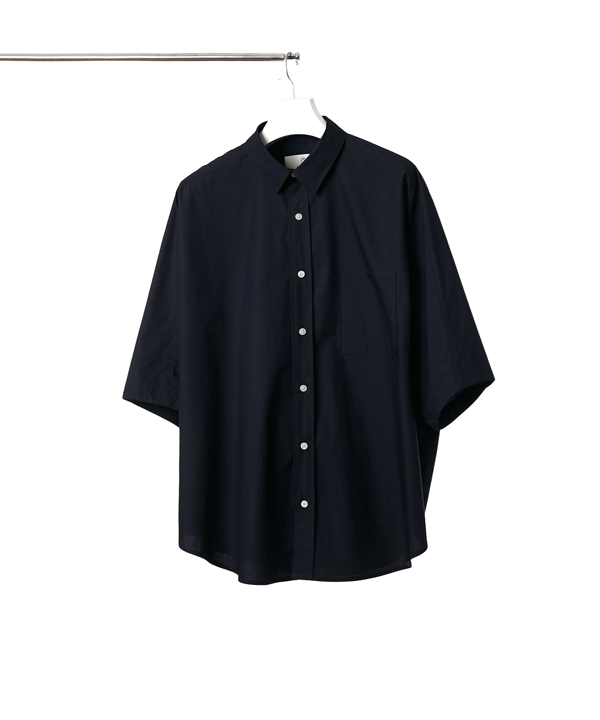 NAVY TYPEWRITER COTTON COVERABLE SHIRTS 03