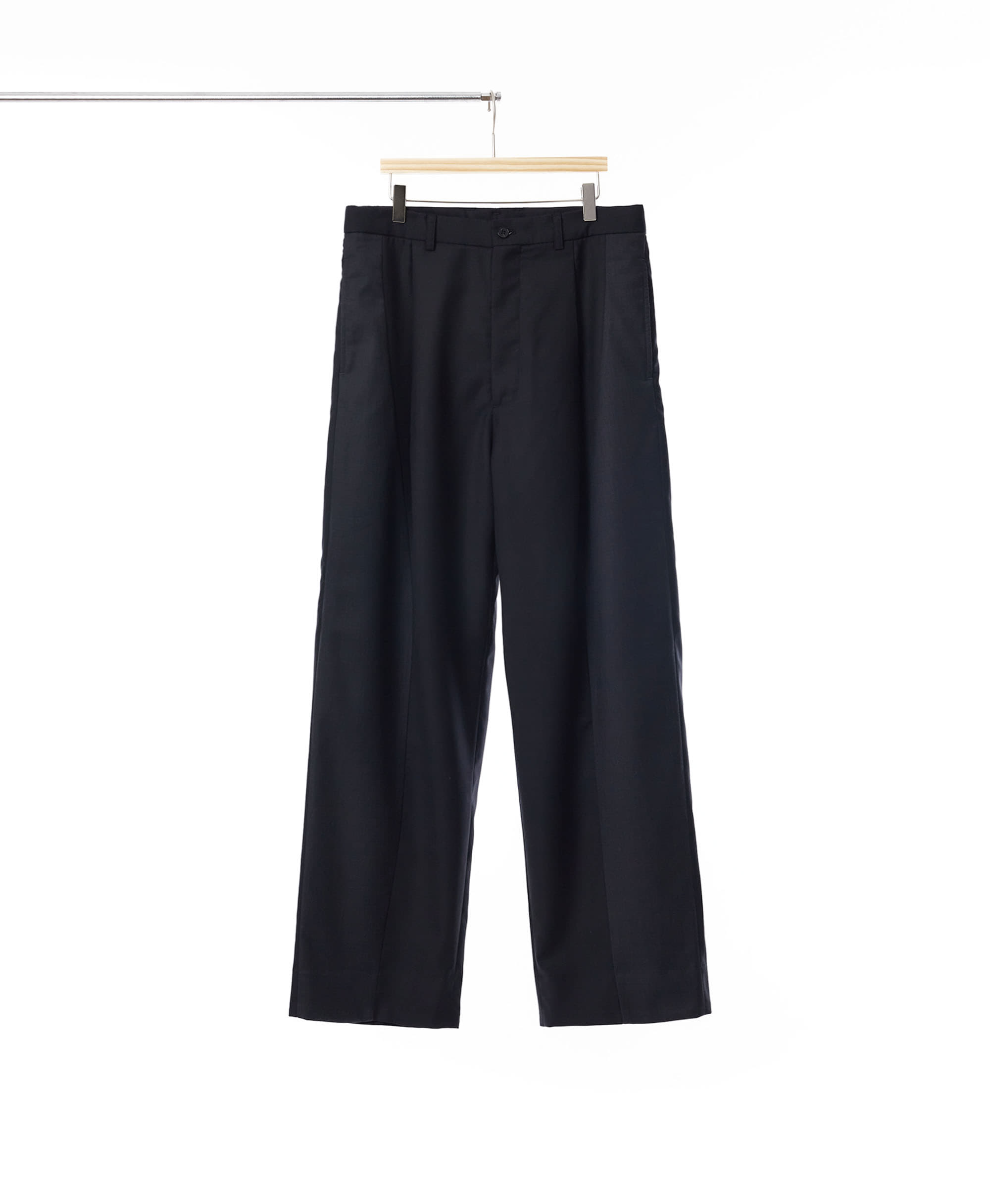 TWO TONE WIDE TROUSERS BLACK/CHARCOAL