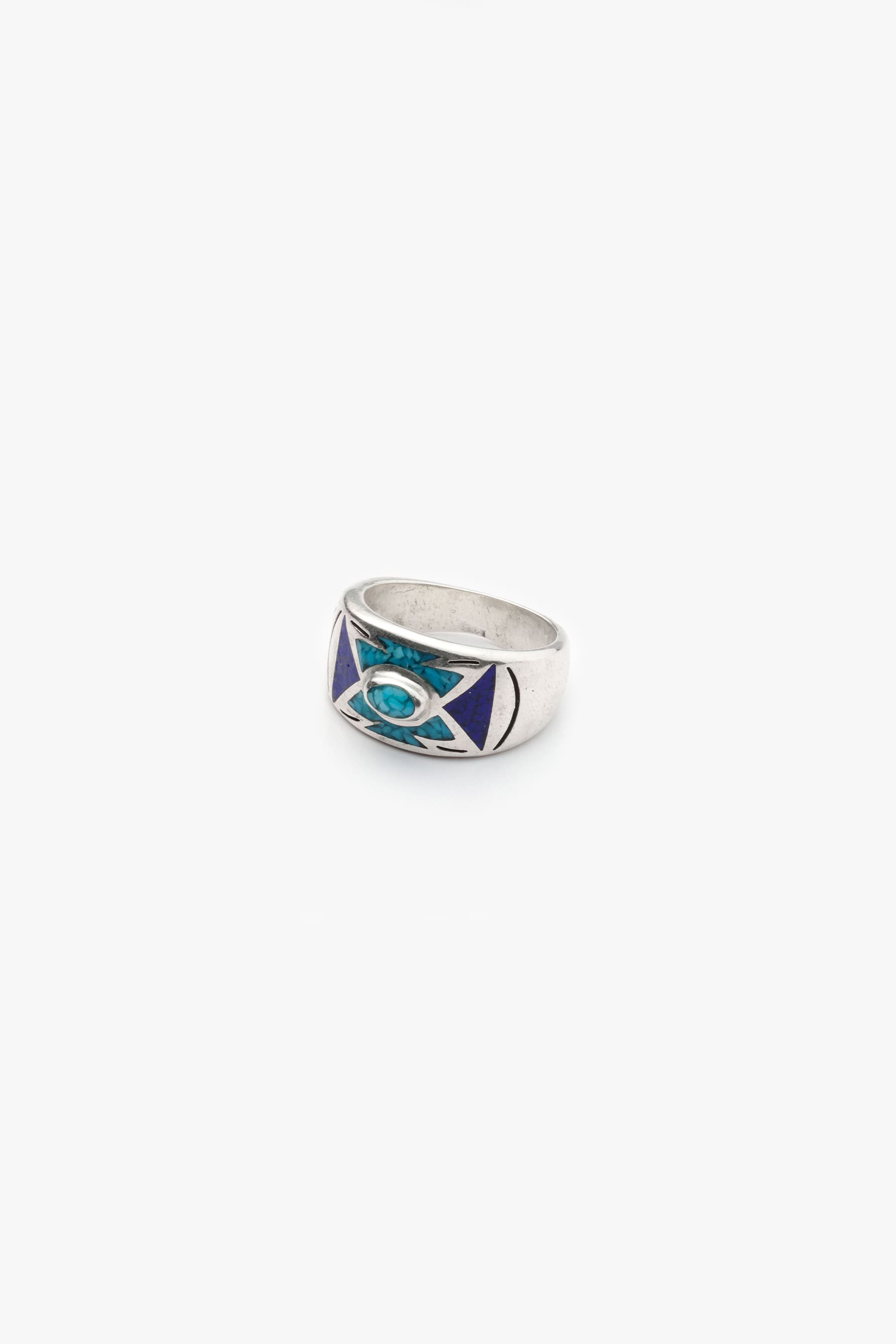 TURQUOISE NAVY R166 RING